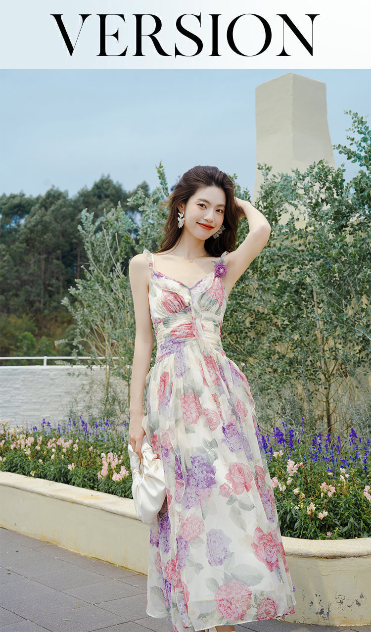 Fairy-V-Neck-Floral-Print-Chiffon-Summer-Beach-Casual-Long-Dress10