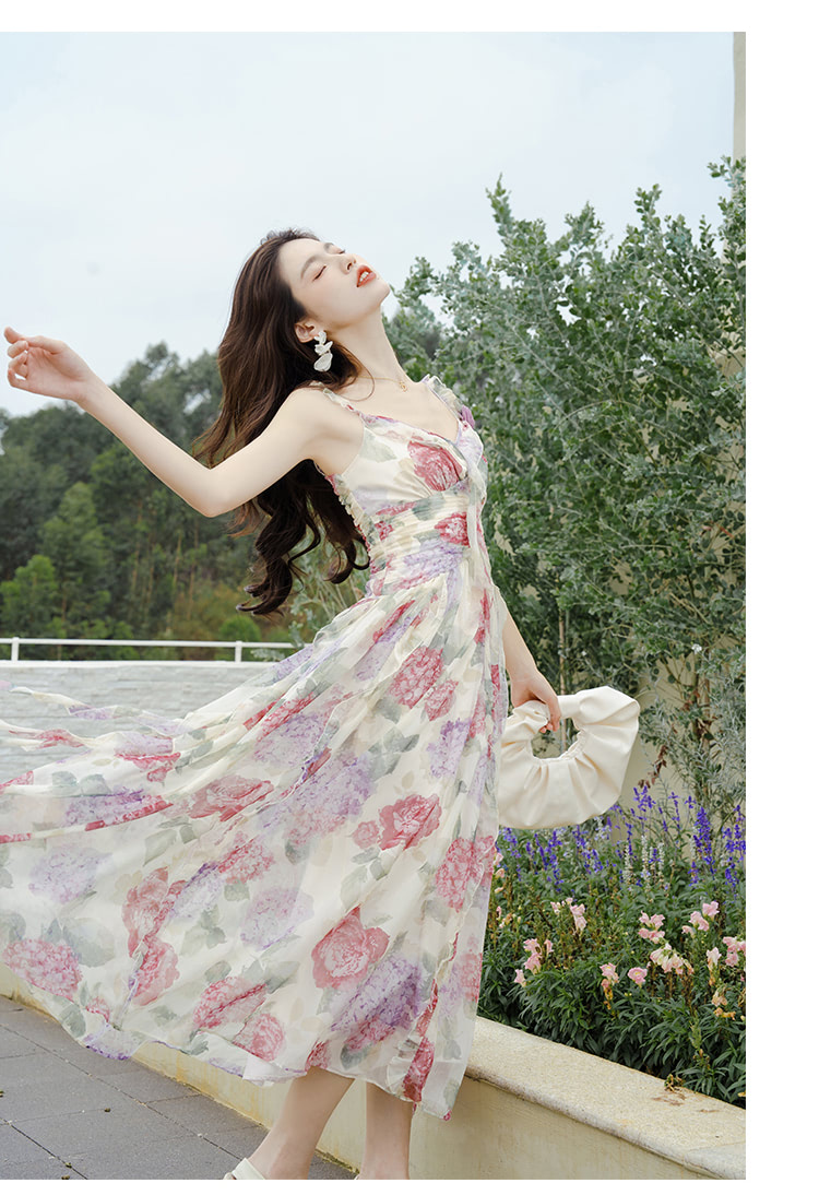 Fairy-V-Neck-Floral-Print-Chiffon-Summer-Beach-Casual-Long-Dress11
