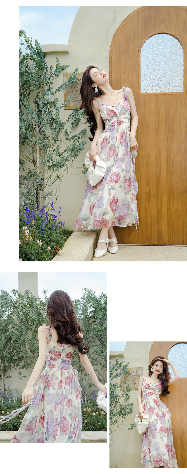 Fairy-V-Neck-Floral-Print-Chiffon-Summer-Beach-Casual-Long-Dress12