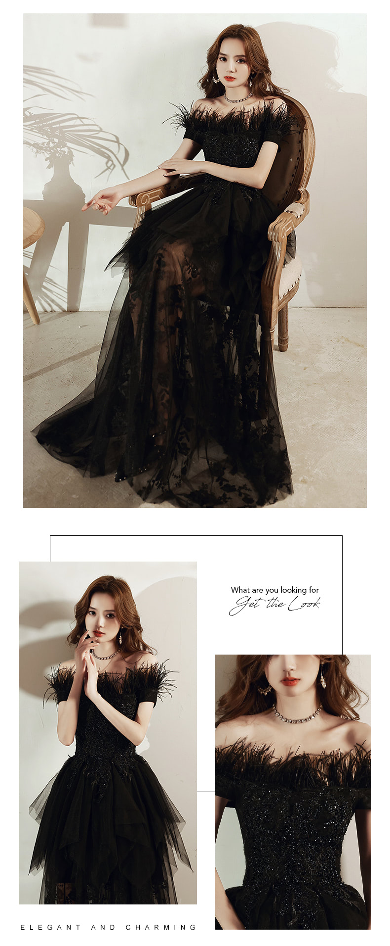 Luxury-Black-Feather-Cocktail-Prom-Dress-Evening-Party-Long-Gown11.jpg