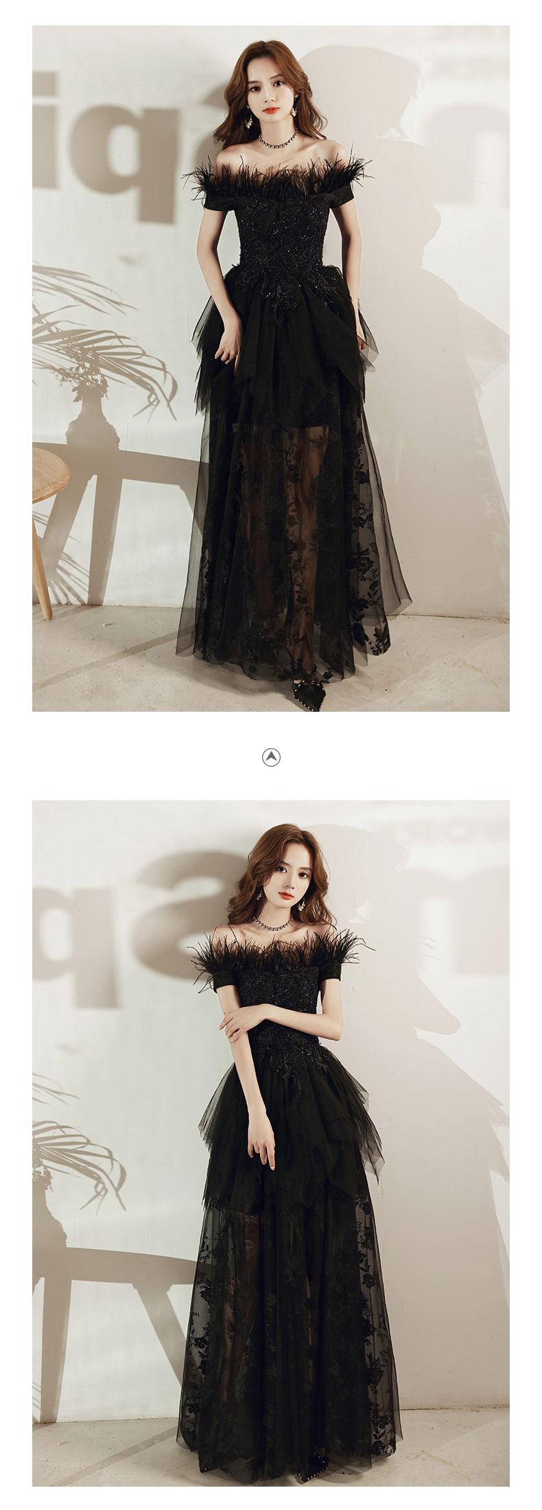 Luxury-Black-Feather-Cocktail-Prom-Dress-Evening-Party-Long-Gown12.jpg