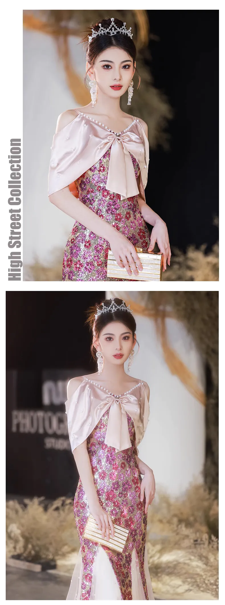 Romantic-Cold-Shoulder-Floral-Prom-Formal-Dress-Mermaid-Evening-Gown12