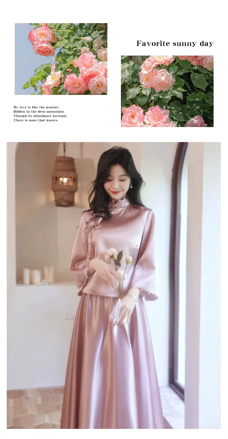 Simple-Chinese-Style-Long-Sleeve-Satin-Bridesmaids-Party-Dress17