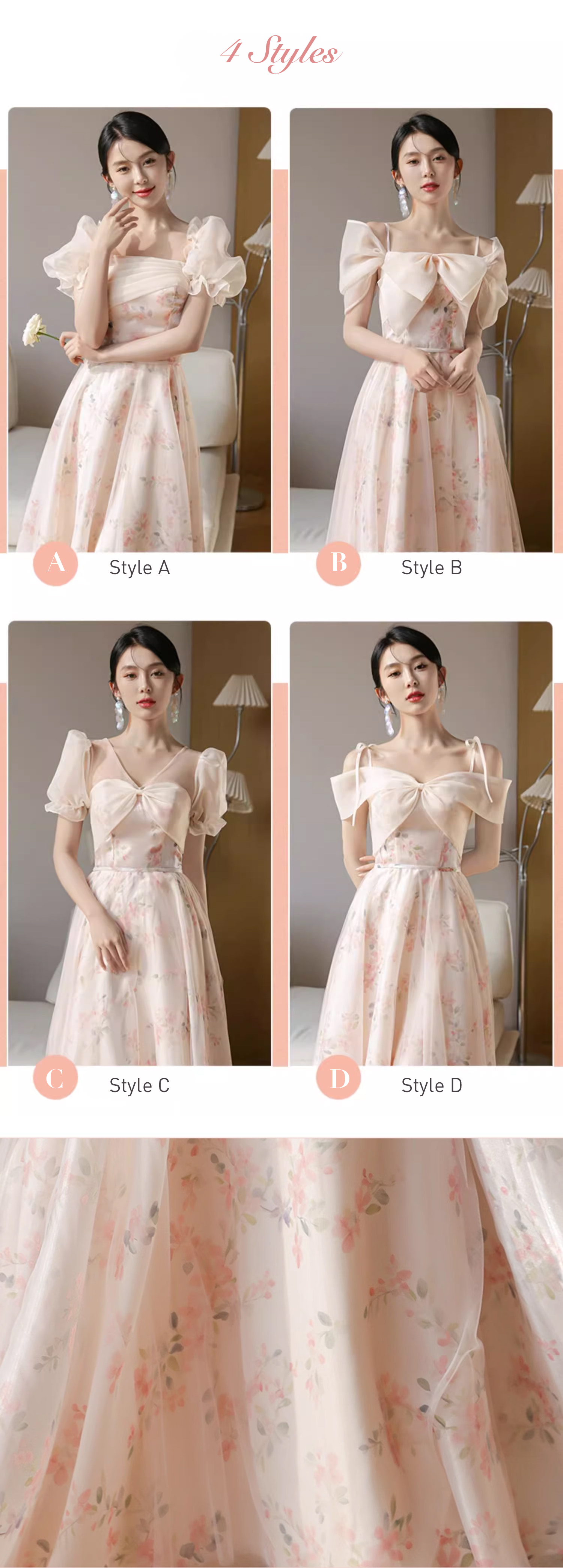 Sweet-A-line-Chiffon-Pink-Floral-Tulle-Maxi-Cocktail-Bridesmaid-Dress12
