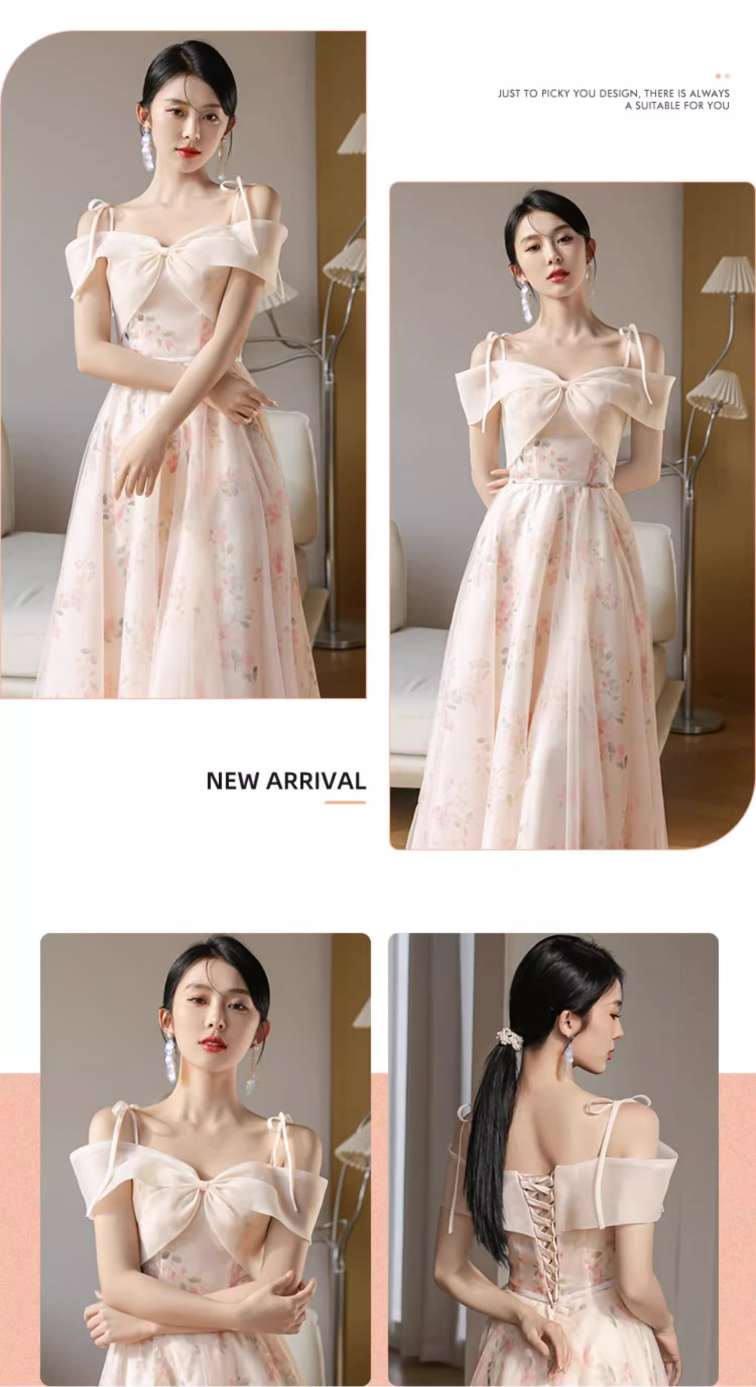 Sweet-A-line-Chiffon-Pink-Floral-Tulle-Maxi-Cocktail-Bridesmaid-Dress20