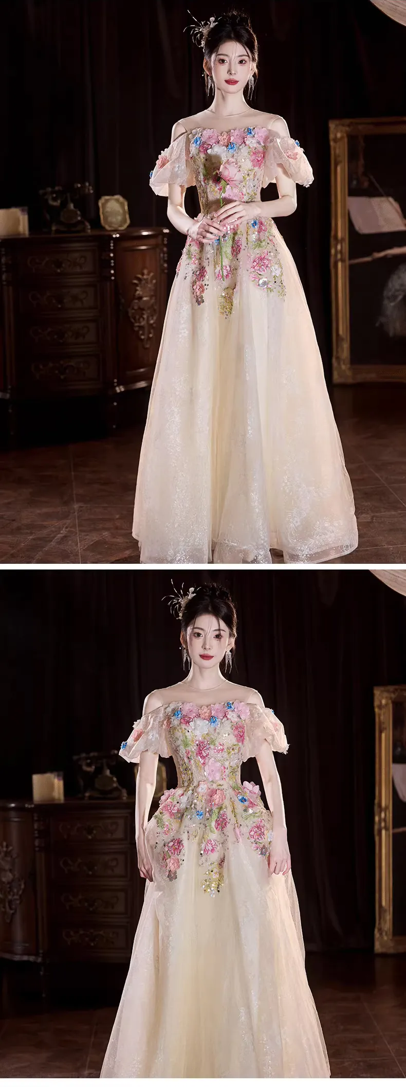 Sweet-Champagne-Floral-Embroidery-Prom-Graduation-Formal-Dress14