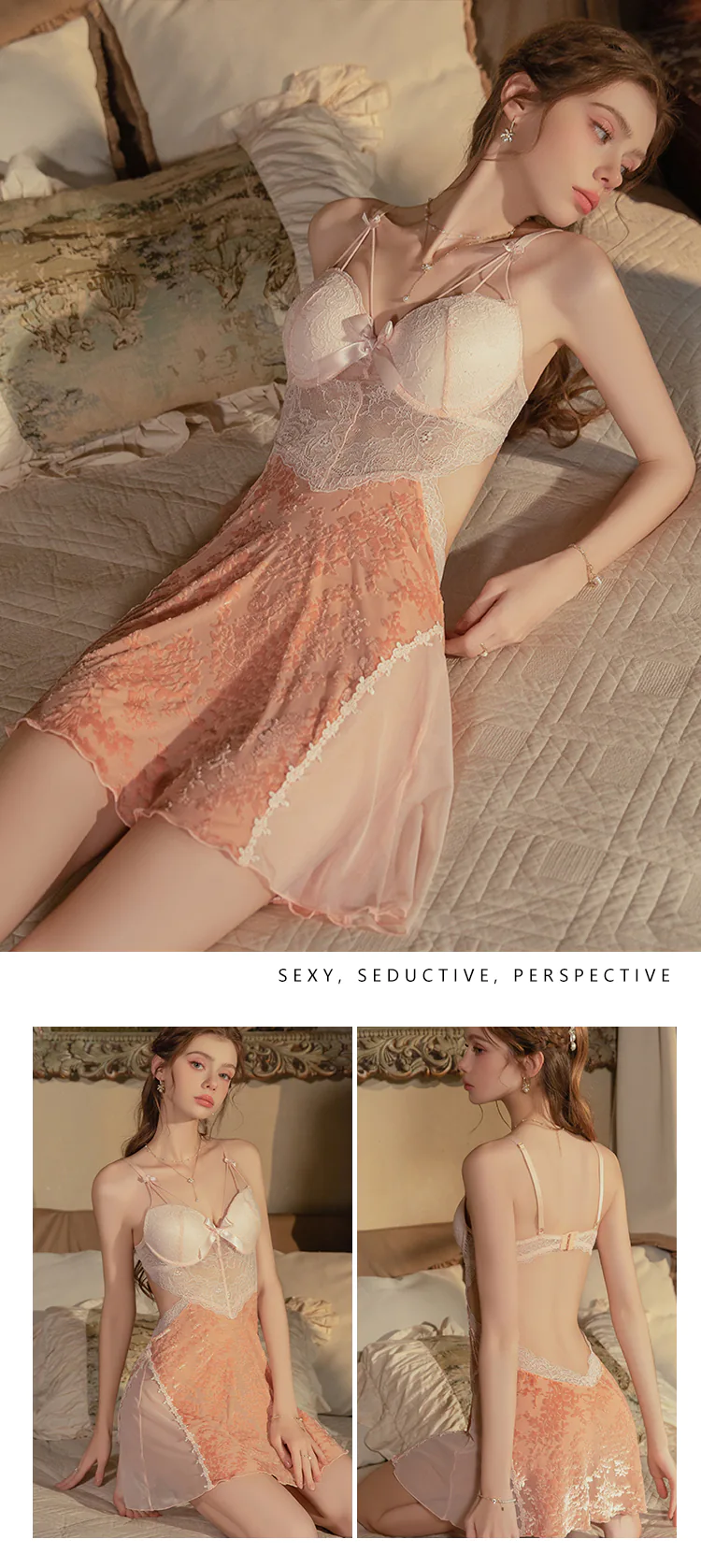 Pretty-Velvet-Sheer-Mesh-Burnout-Lace-Cami-Babydoll-Lingerie22