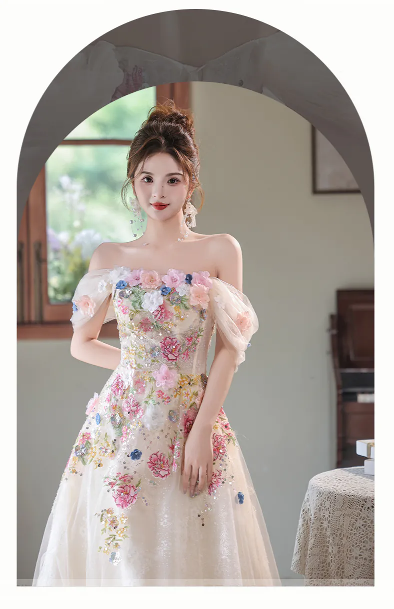 Romantic-Off-Shoulder-Tulle-3D-Floral-Embroidered-Prom-Party-Dress07