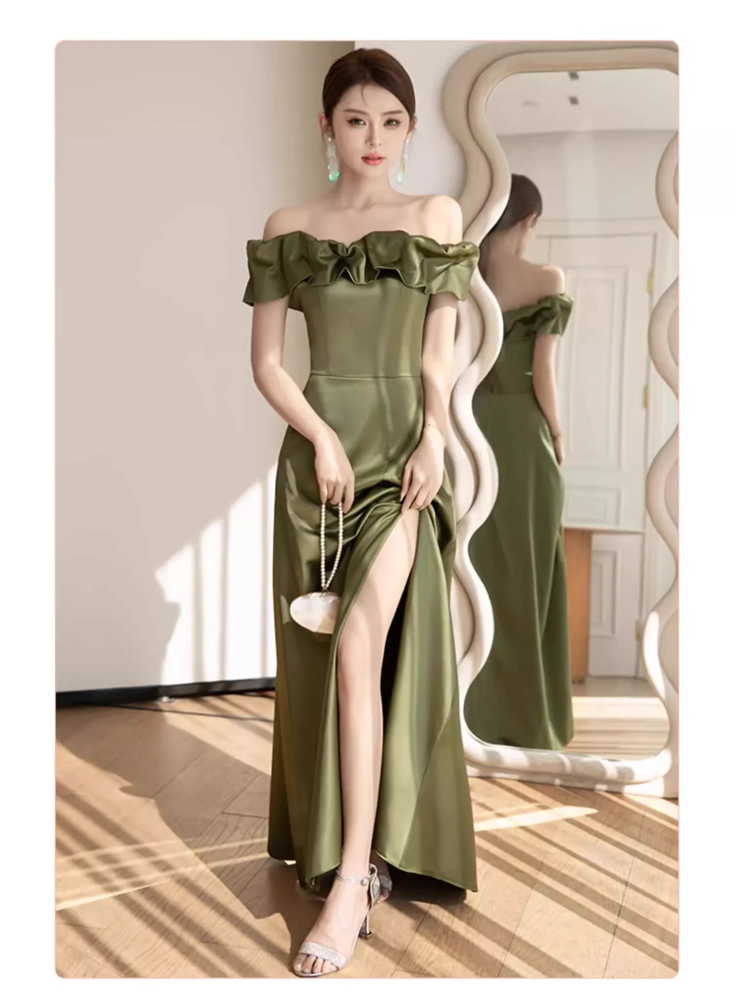 Simple-Emerald-Green-Satin-Boho-Wedding-Bridesmaid-Dress-Party-Gown21