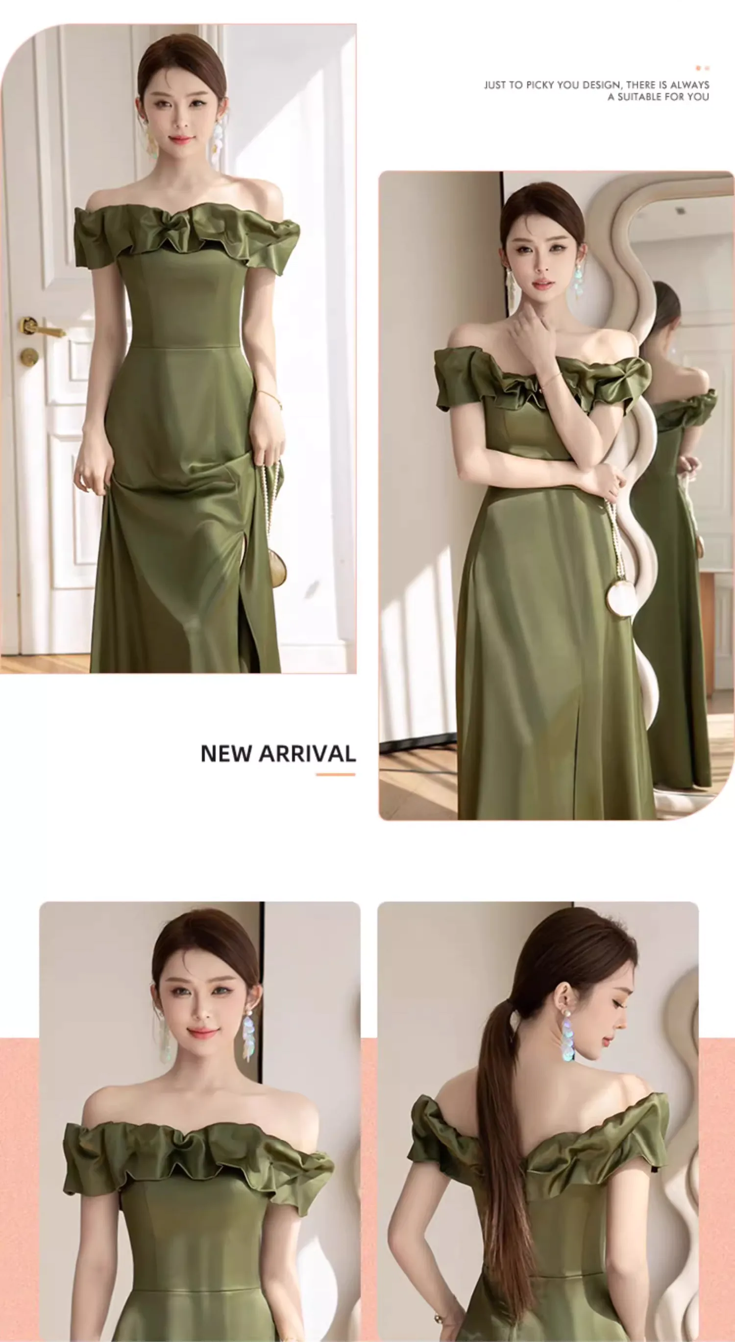 Simple-Emerald-Green-Satin-Boho-Wedding-Bridesmaid-Dress-Party-Gown22