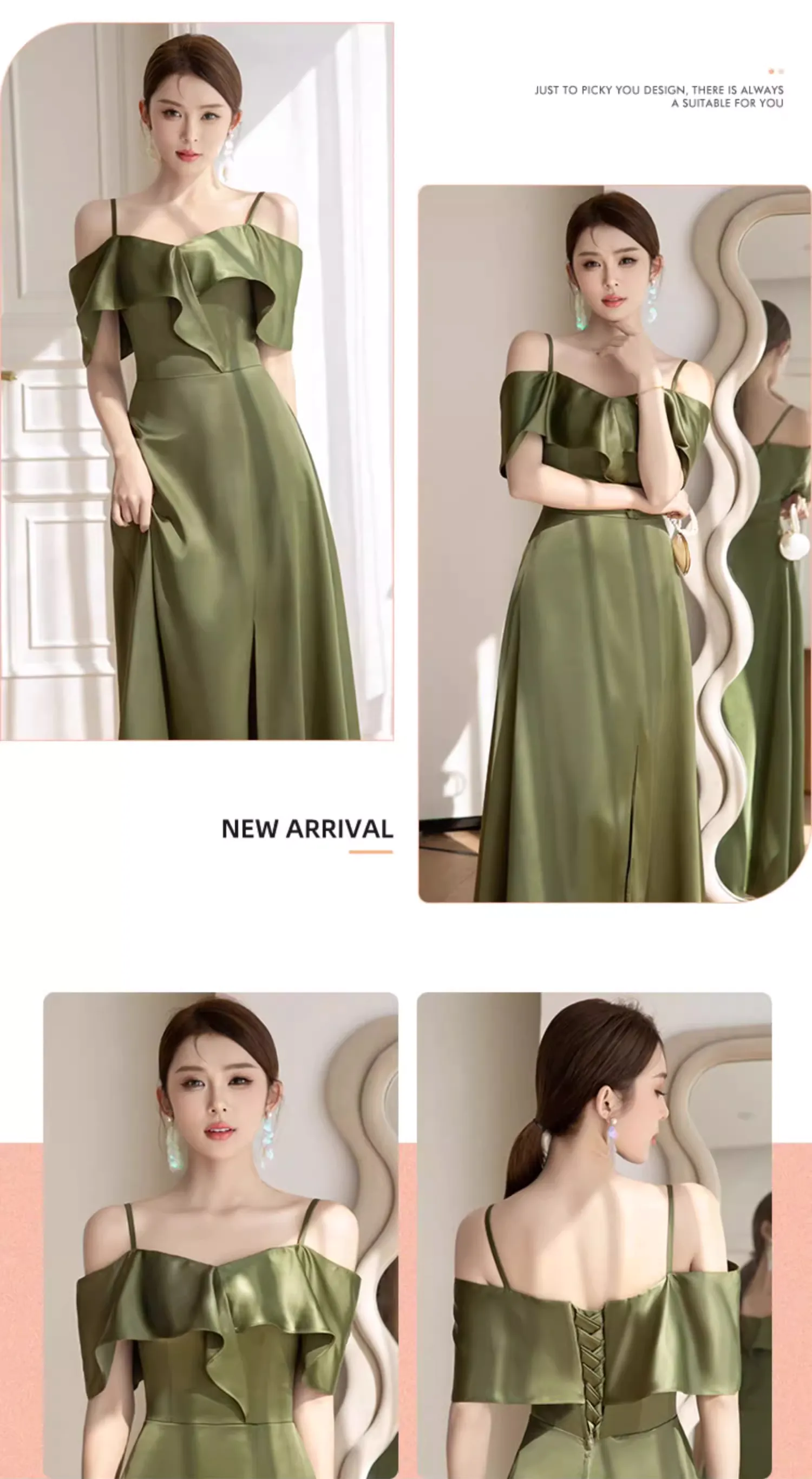 Simple-Emerald-Green-Satin-Boho-Wedding-Bridesmaid-Dress-Party-Gown25