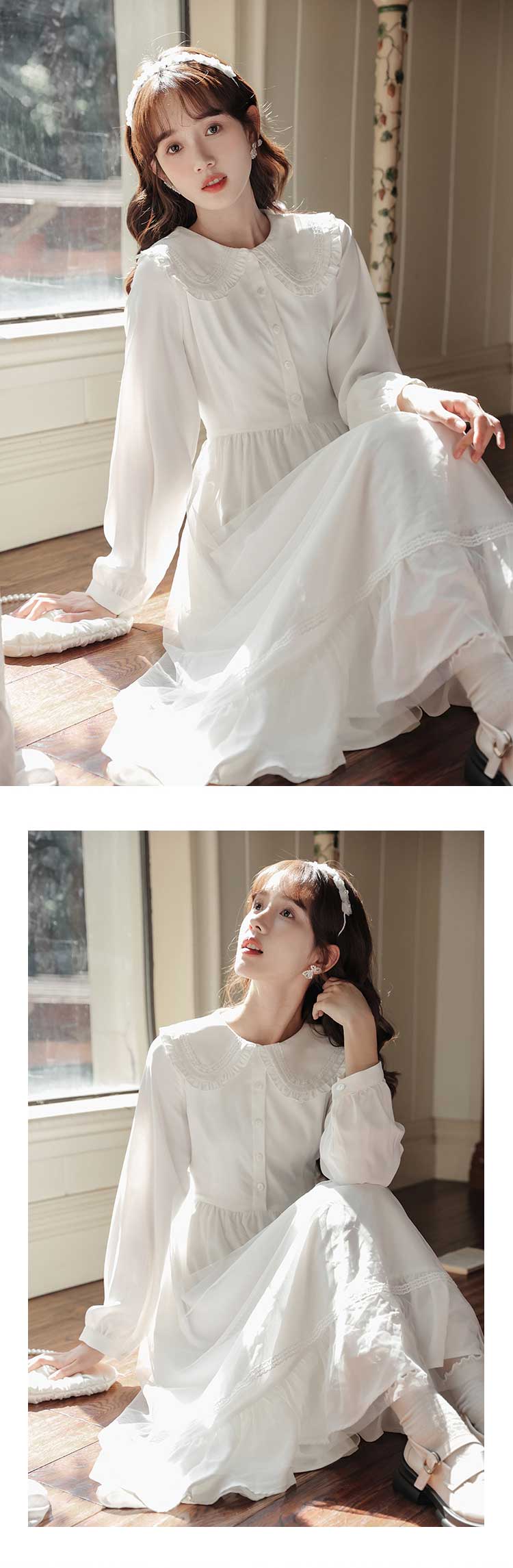 Sweet-Retro-White-Doll-Collar-Long-Sleeve-Summer-Casual-Maxi-Dress14