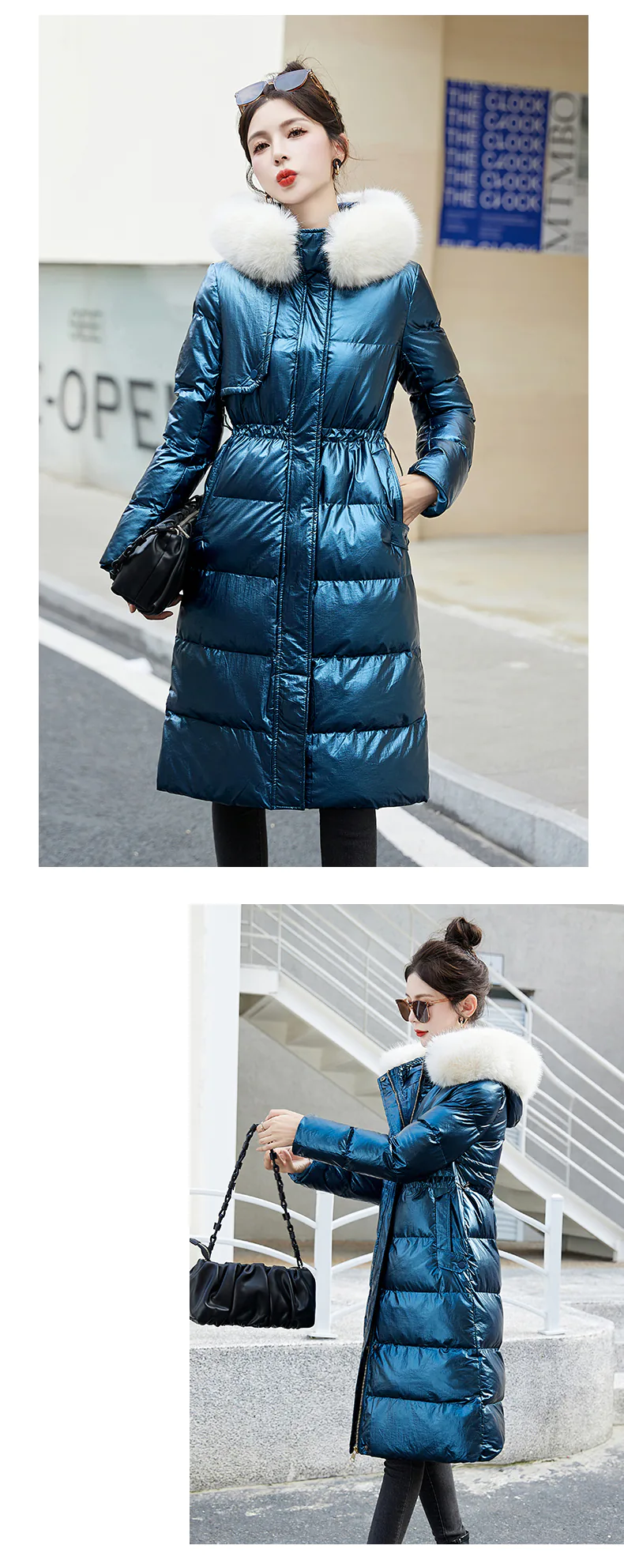Ladies-Fashion-Casual-Loose-Fit-Faux-Fur-Collar-Puffer-Jacket-Coat19
