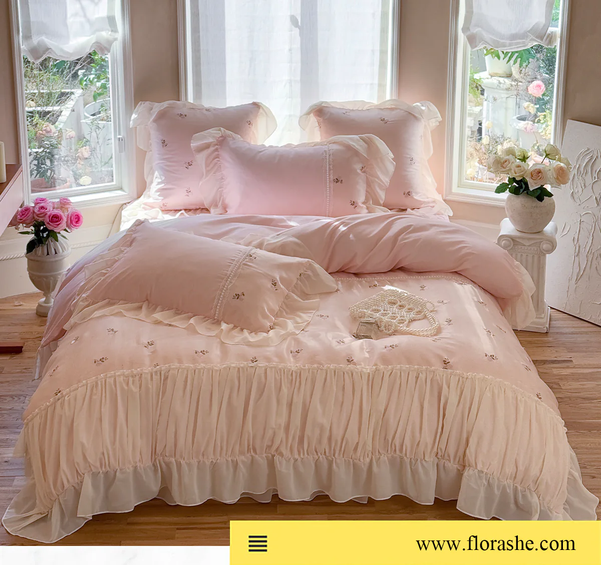 Modern-100s-Long-Staple-Cotton-Floral-Bed-Comforter-Set-Full-King-Size08