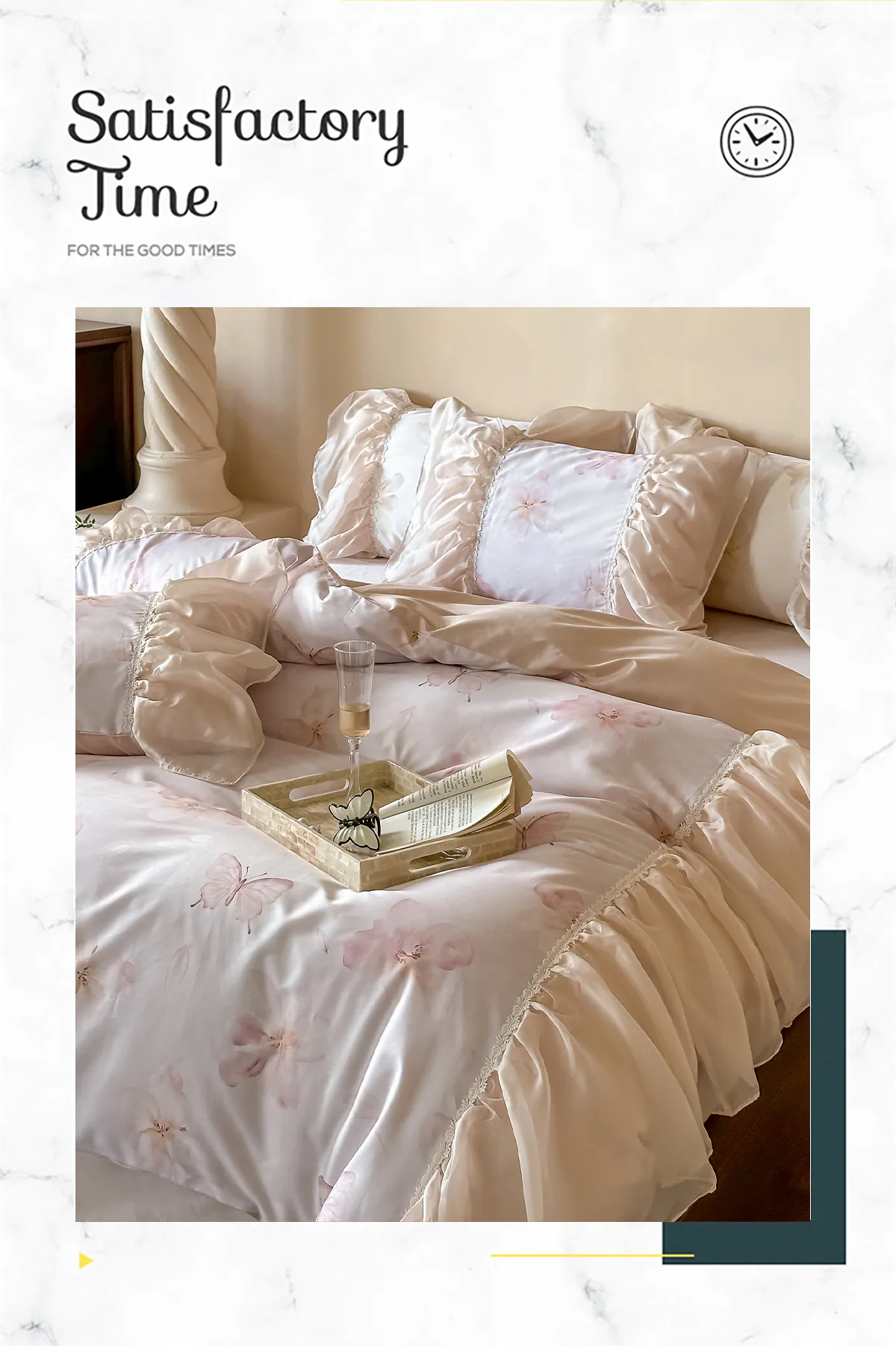 Modern-Style-Floral-Butterfly-Print-Cotton-Bedding-Set-Full-Queen-King-Size11