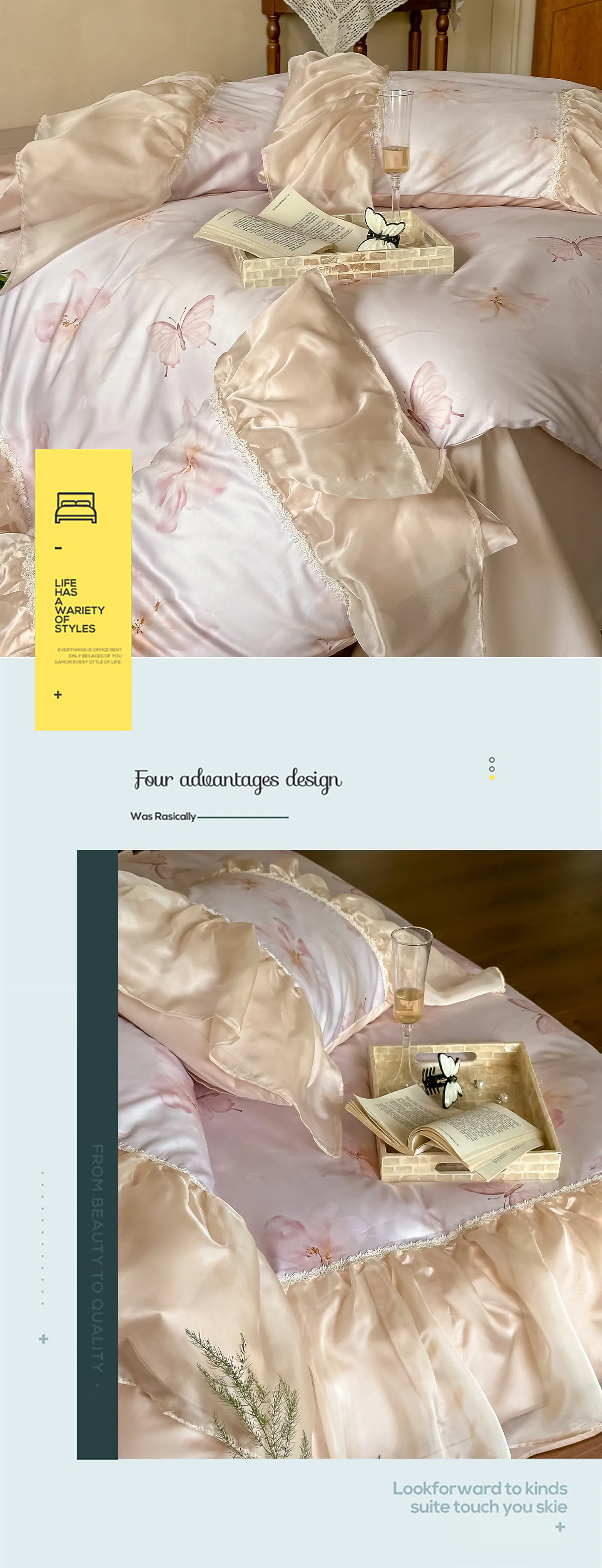 Modern-Style-Floral-Butterfly-Print-Cotton-Bedding-Set-Full-Queen-King-Size12