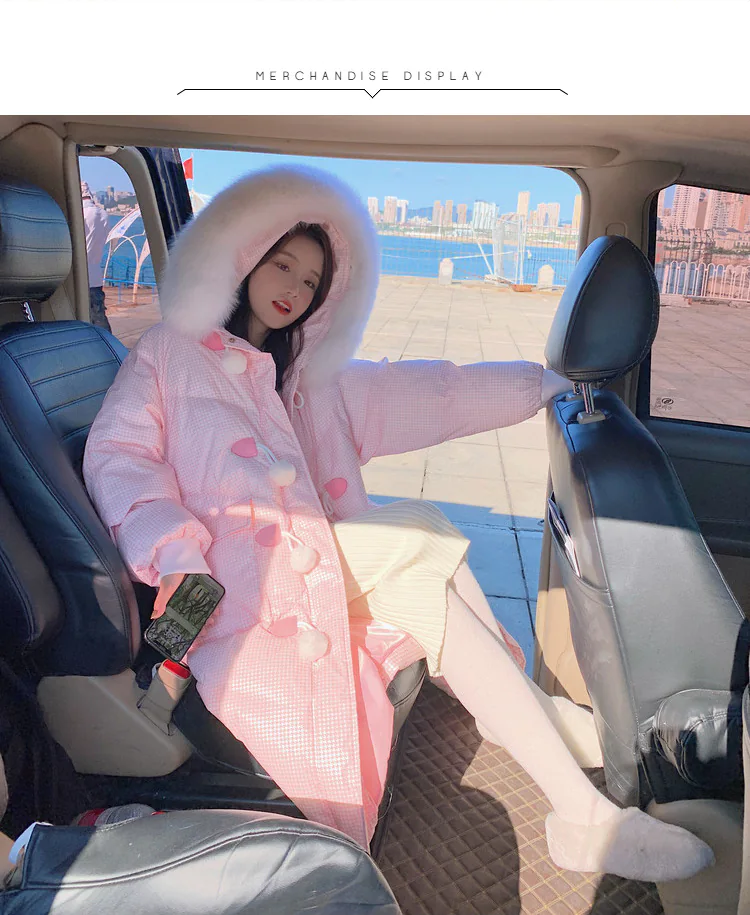 Pink-Oversized-Puffer-Jacket-Thermal-Long-Coat-with-Faux-Fur-Hood07
