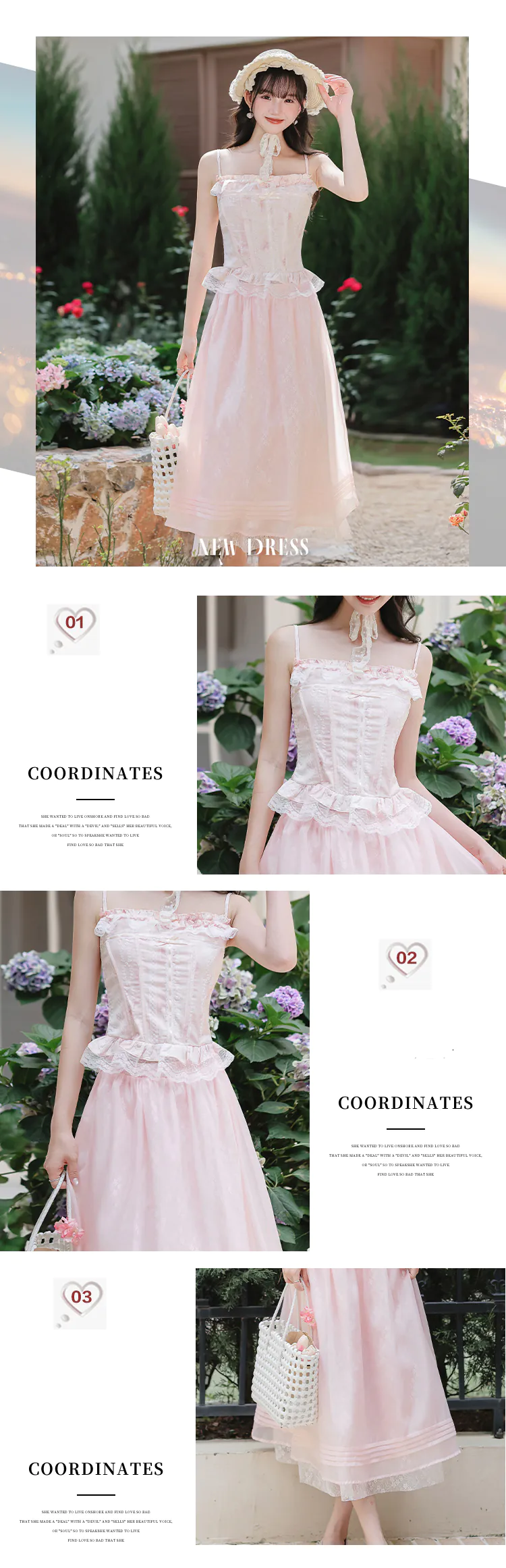 Romantic-Pastel-Pink-Floral-Camisole-Top-Layered-Skirt-Sheer-Cardigan-Set09