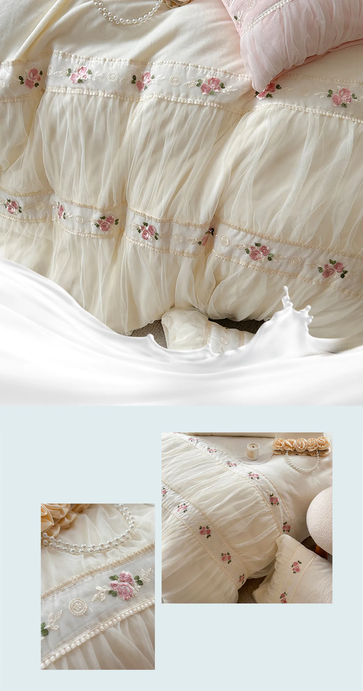 Romantic-Princess-Embroidery-Milk-Velvet-Ruffle-Bedding-Set19