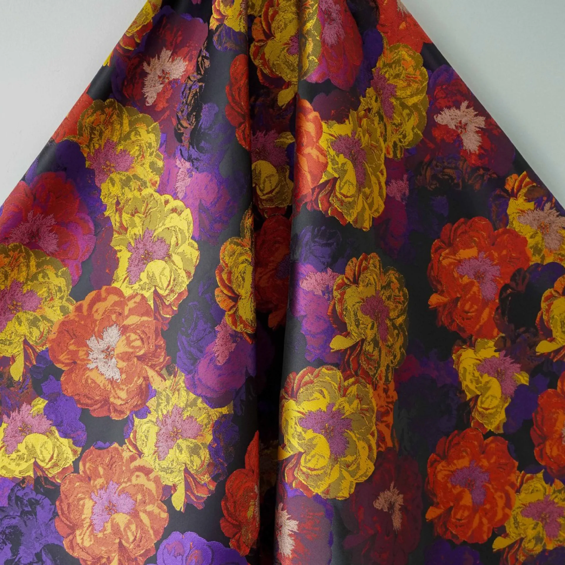 Vintage Colorful Oil Painting Floral DIY Apparel Upholstery Craftwork Fabric06 Vintage Colorful Oil Painting Floral DIY Apparel Upholstery Craftwork Fabric06