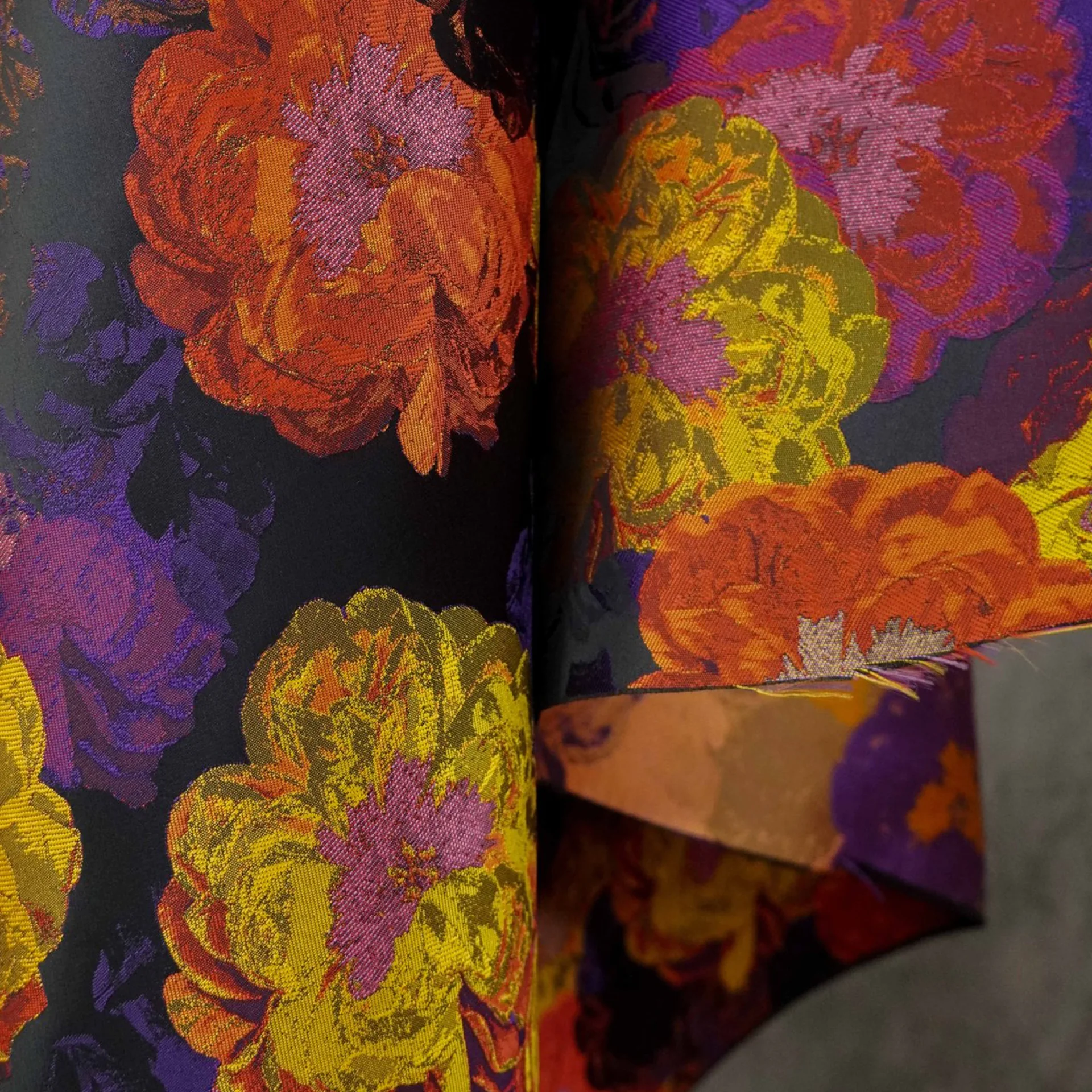 Vintage Colorful Oil Painting Floral DIY Apparel Upholstery Craftwork Fabric08 Vintage Colorful Oil Painting Floral DIY Apparel Upholstery Craftwork Fabric08