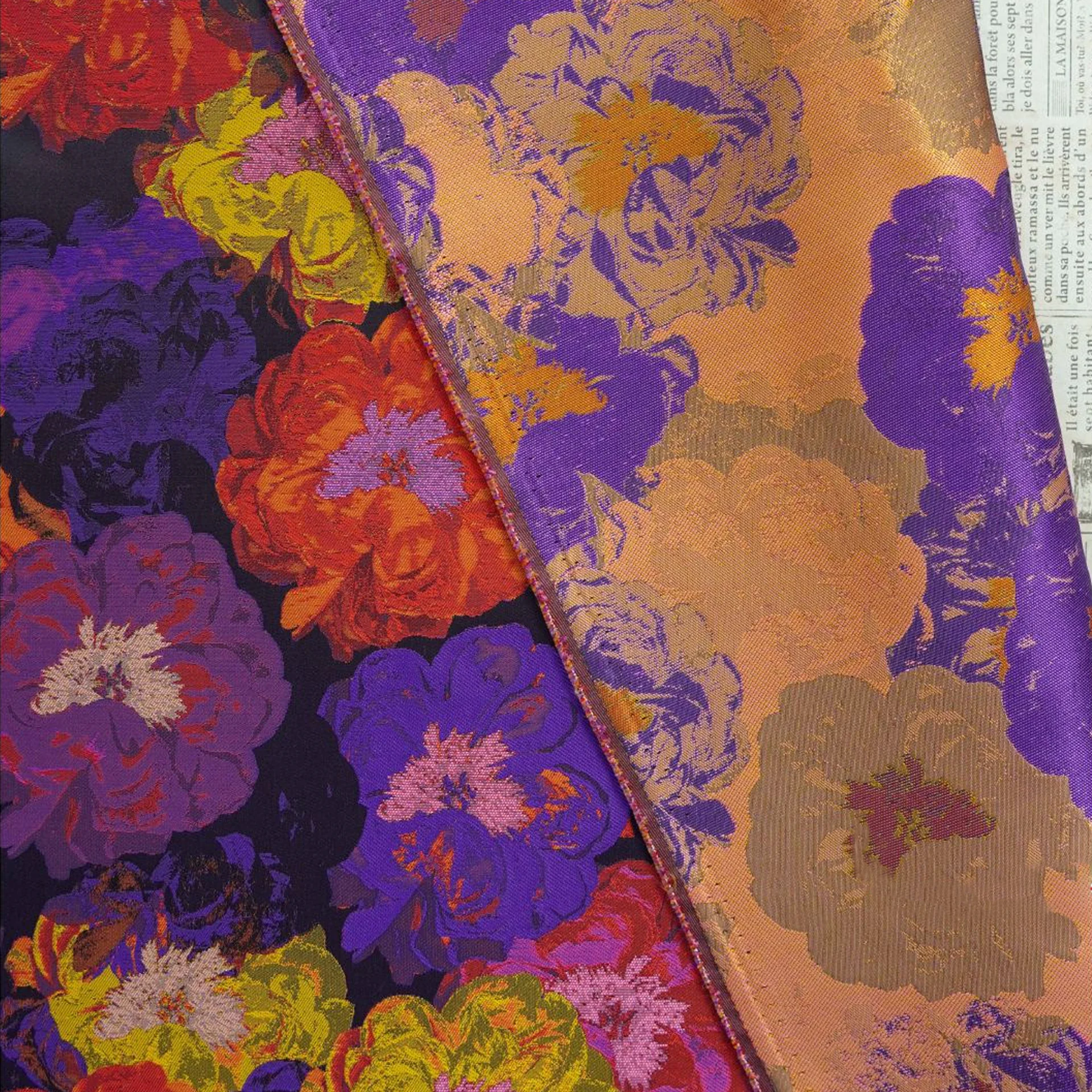 Vintage Colorful Oil Painting Floral DIY Apparel Upholstery Craftwork Fabric11 Vintage Colorful Oil Painting Floral DIY Apparel Upholstery Craftwork Fabric11
