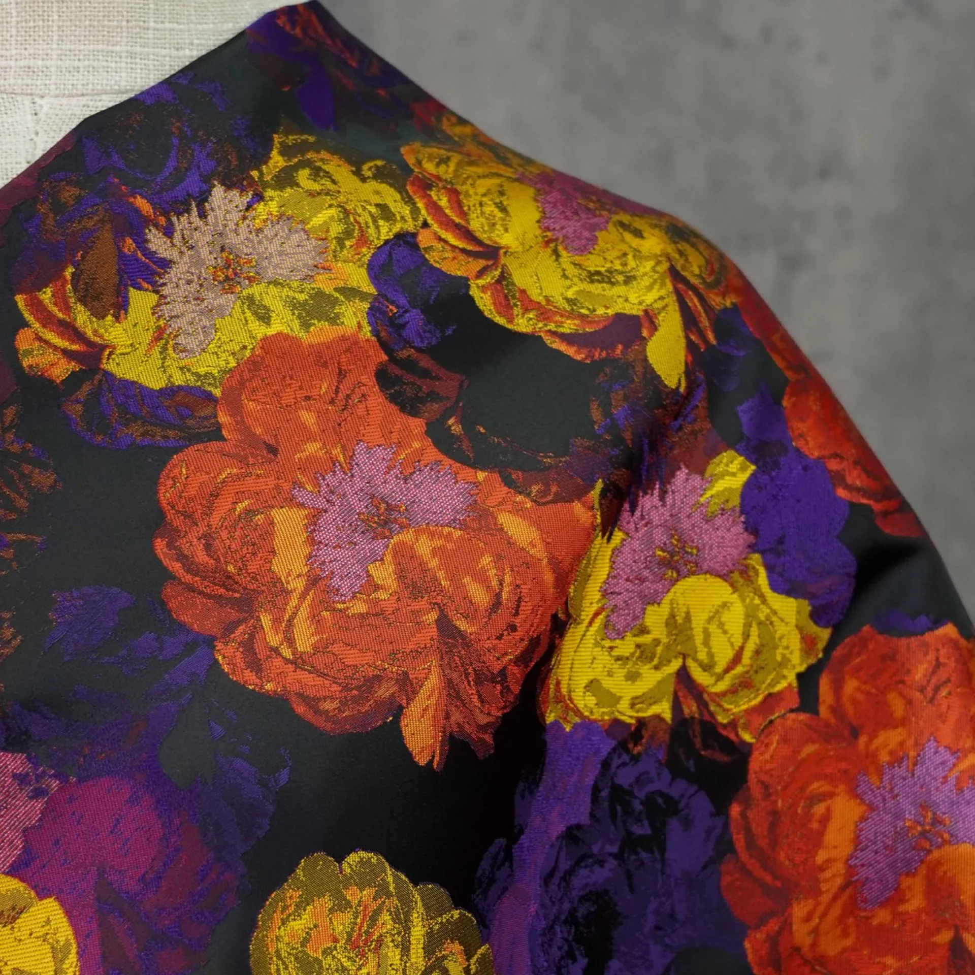 Vintage Colorful Oil Painting Floral DIY Apparel Upholstery Craftwork Fabric12 Vintage Colorful Oil Painting Floral DIY Apparel Upholstery Craftwork Fabric12