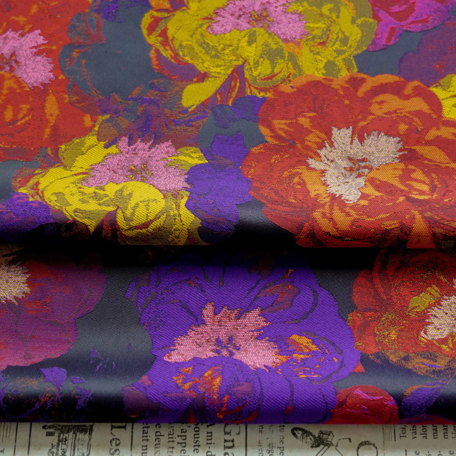 Vintage Colorful Oil Painting Floral DIY Apparel Upholstery Craftwork Fabric14 Vintage Colorful Oil Painting Floral DIY Apparel Upholstery Craftwork Fabric14