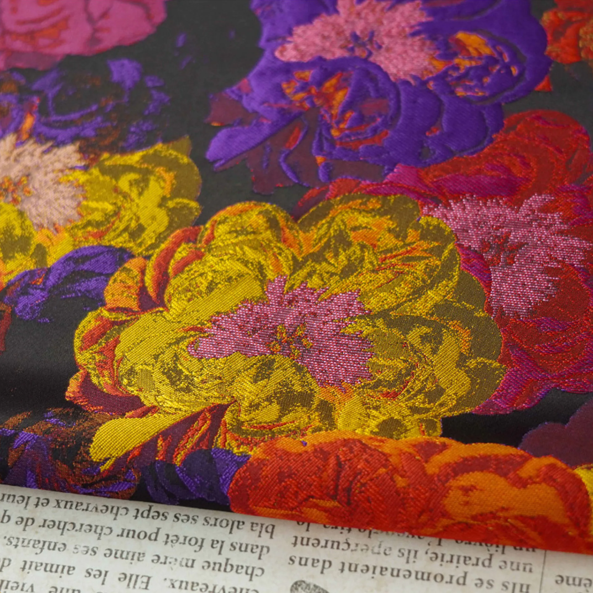 Vintage Colorful Oil Painting Floral DIY Apparel Upholstery Craftwork Fabric15 Vintage Colorful Oil Painting Floral DIY Apparel Upholstery Craftwork Fabric15