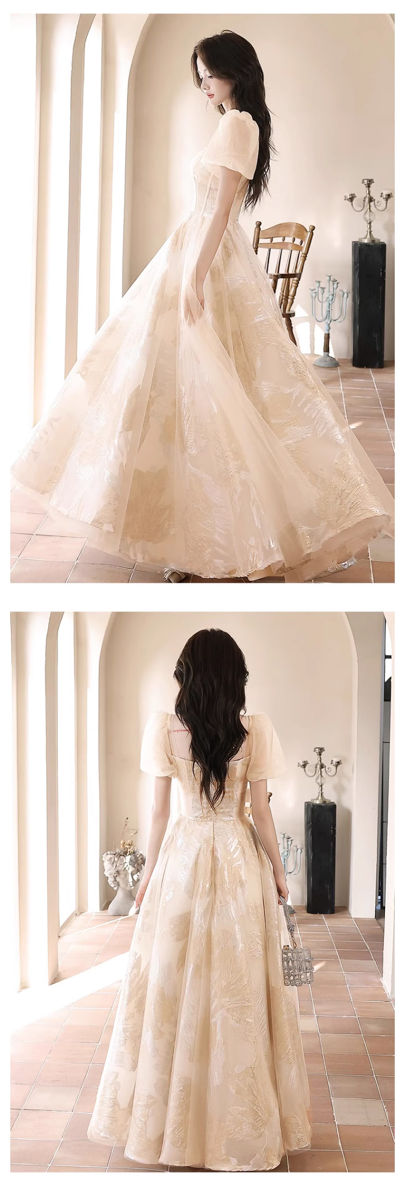 A-Line-Champagne-Puff-Sleeves-Prom-Party-Graduation-Homecoming-Dress13