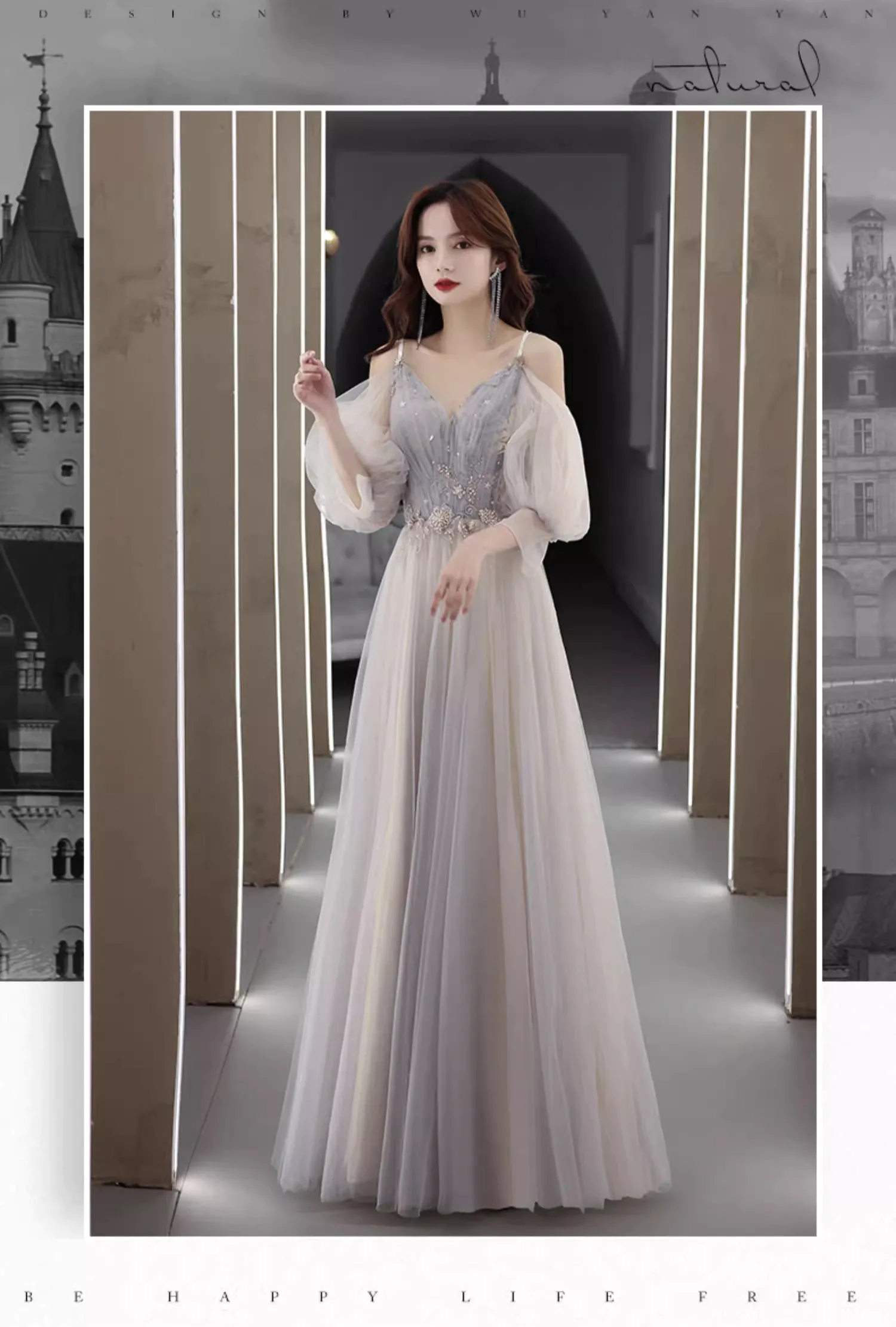 A-line-Gradient-Tulle-Embroidery-Long-Sleeve-Banquet-Prom-Dress06