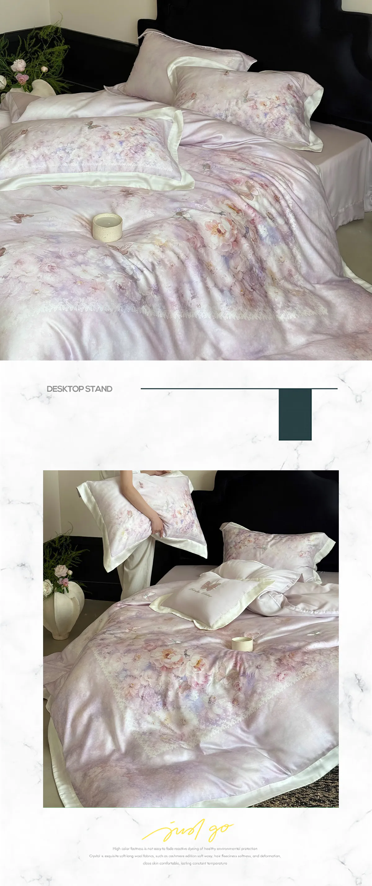 Aesthetic-Pastel-Watercolor-Floral-Print-Tencel-Lyocell-Cotton-Bedding-Set14