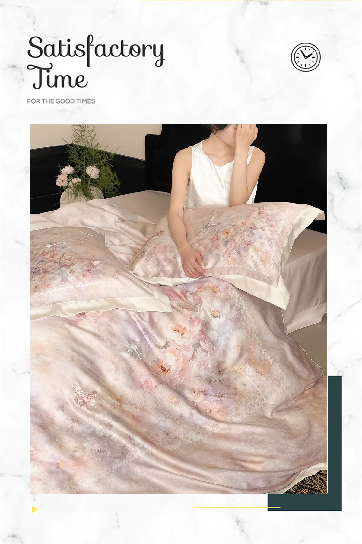 Aesthetic-Pastel-Watercolor-Floral-Print-Tencel-Lyocell-Cotton-Bedding-Set21
