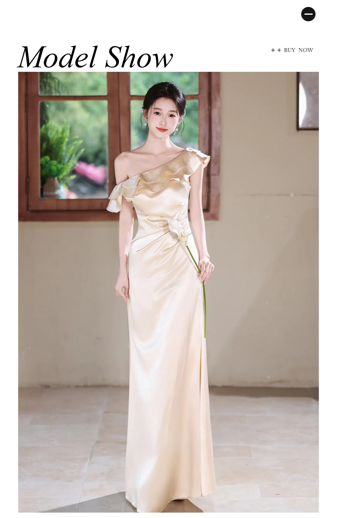 Champagne-One-Shoulder-Asymmetrical-Ruffle-Neckline-Satin-Evening-Dress09