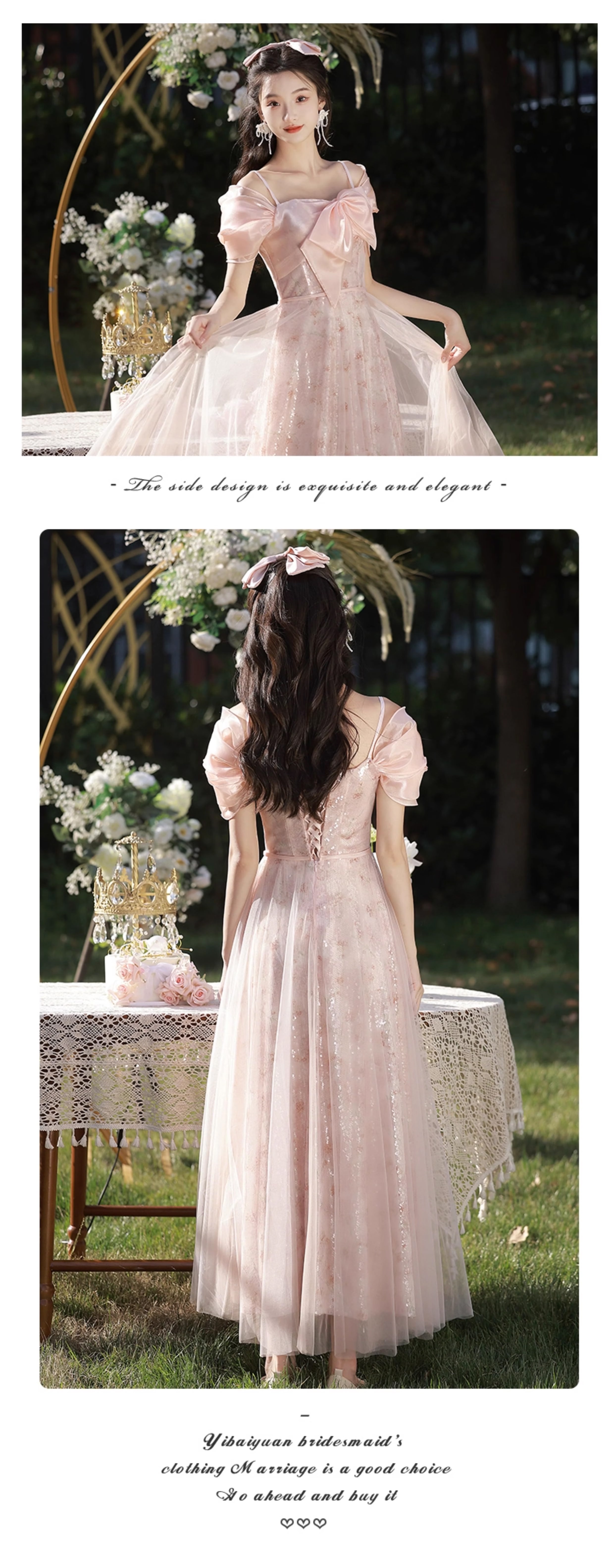 Classy-Pink-Tulle-Floral-Evening-Party-Cocktail-Prom-Bridesmaid-Maxi-Dress21