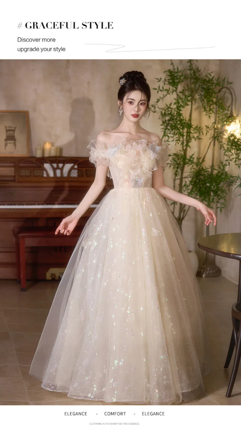 Dreamy-Champagne-Off-Shoulder-3D-Floral-Shimmer-Tulle-Formal-Dress11