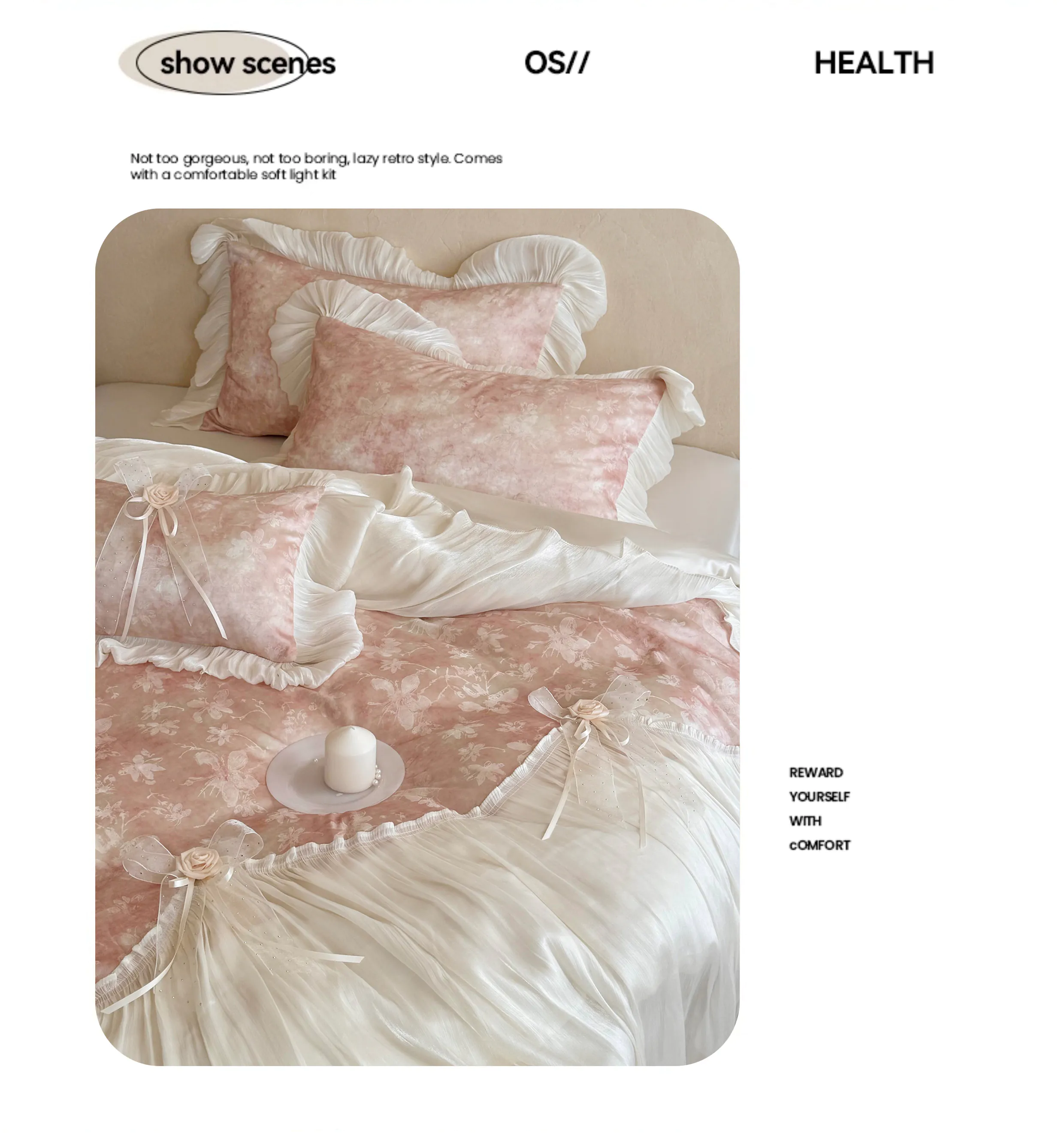 Princess-60S-Tencel-Cotton-Watercolor-Floral-Tie-Dye-Bedding-4-Pcs-Set10