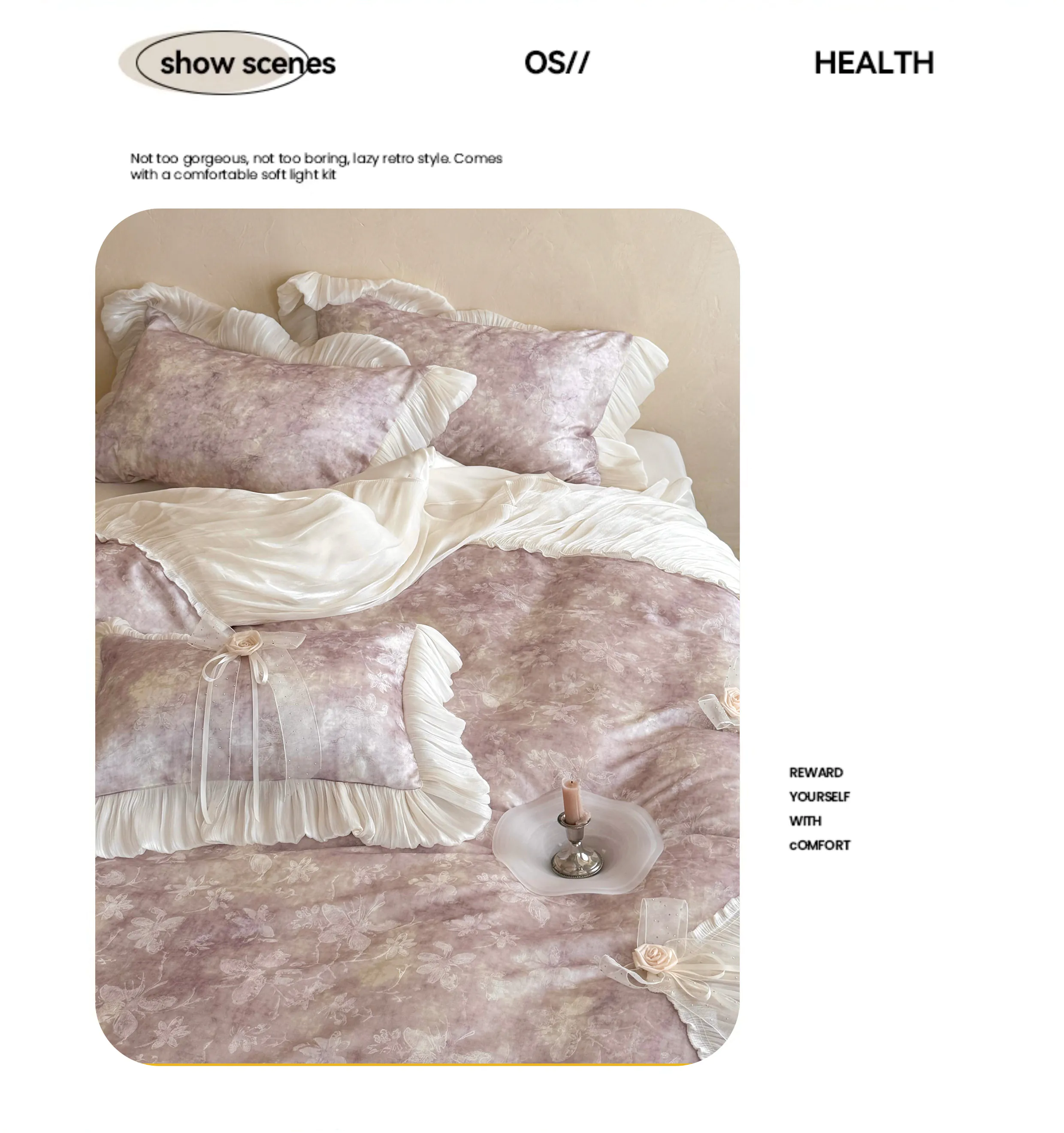 Princess-60S-Tencel-Cotton-Watercolor-Floral-Tie-Dye-Bedding-4-Pcs-Set15