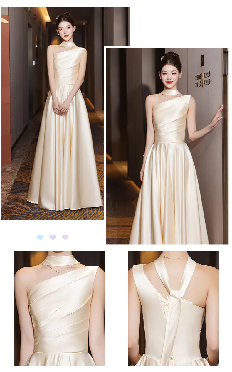Simple-Champagne-Satin-Bridesmaid-Party-Dress-Wedding-Guest-Outfit13