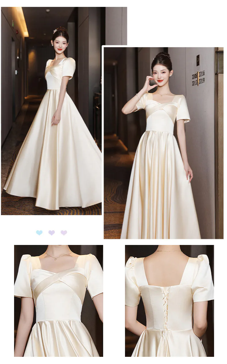 Simple-Champagne-Satin-Bridesmaid-Party-Dress-Wedding-Guest-Outfit19