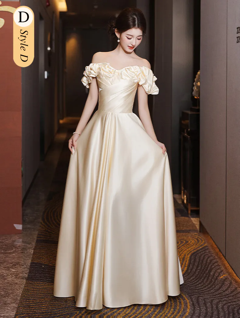 Simple-Champagne-Satin-Bridesmaid-Party-Dress-Wedding-Guest-Outfit21