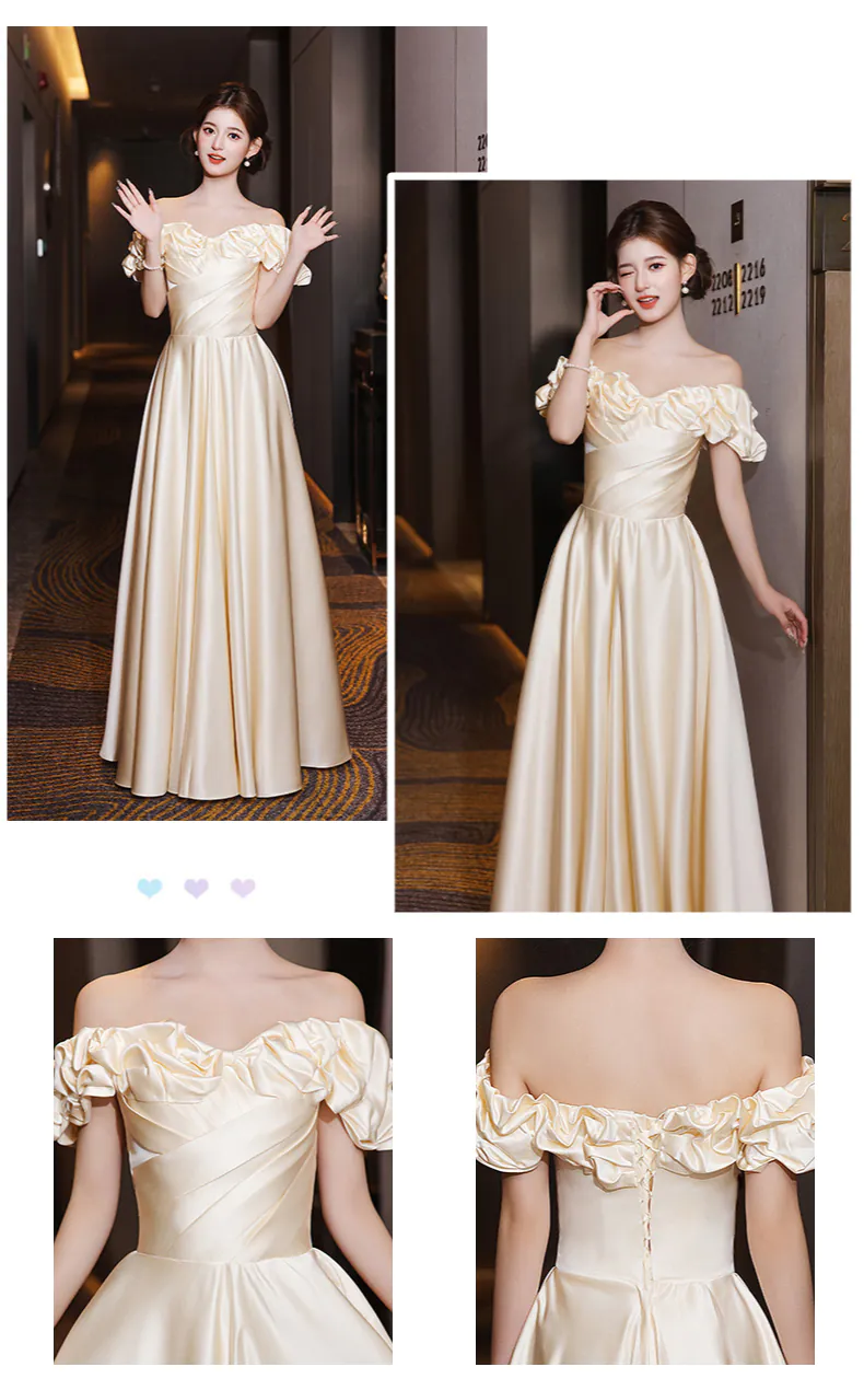 Simple-Champagne-Satin-Bridesmaid-Party-Dress-Wedding-Guest-Outfit22