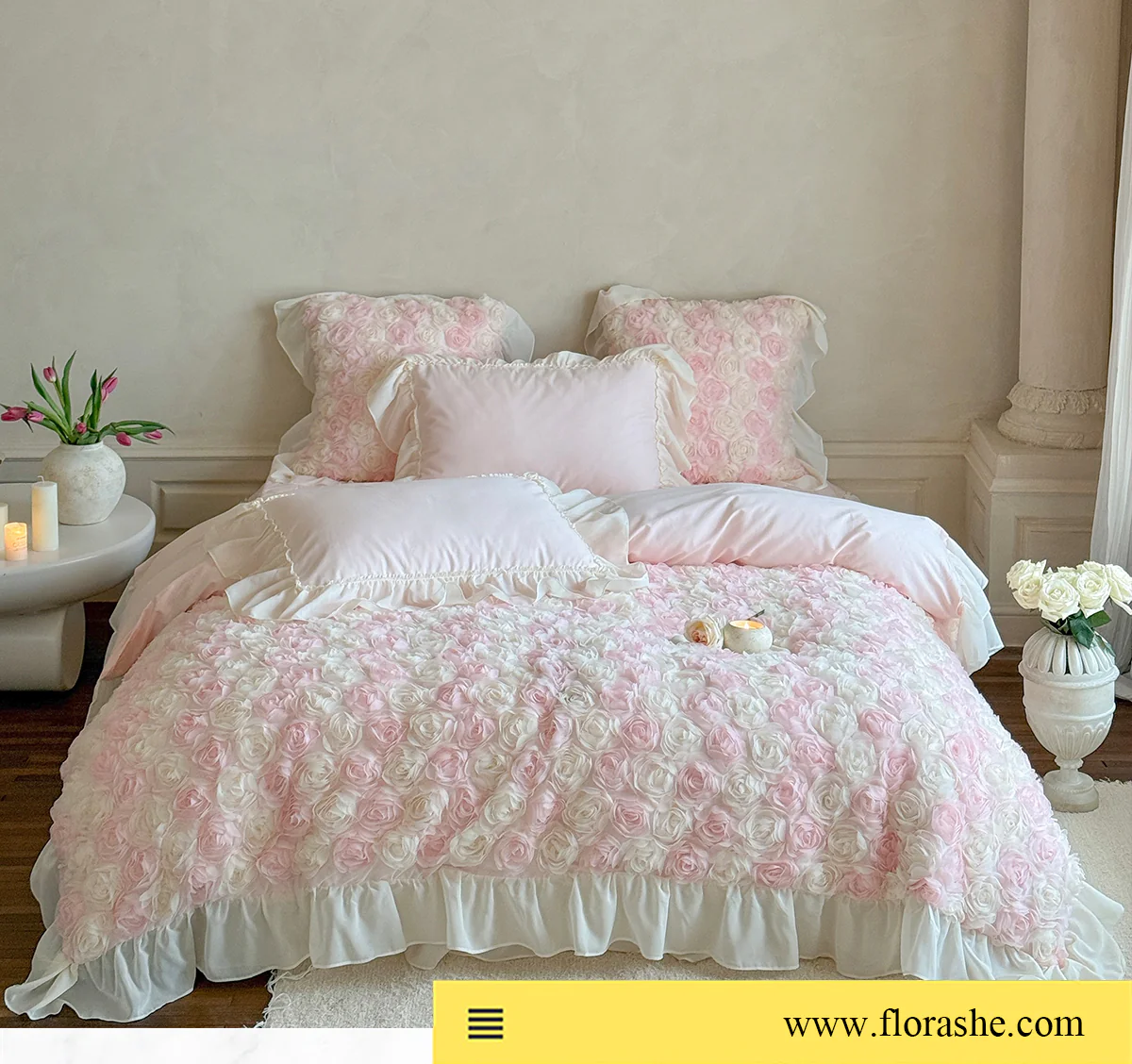 Soft-Princess-100S-Long-Staple-Cotton-3D-Rose-Ruffle-Edge-Bedding-Set08