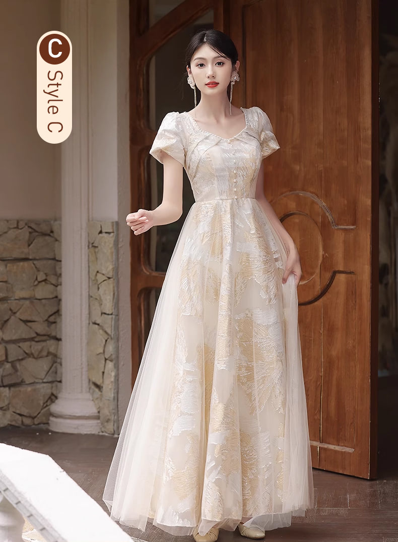 Sweet-Champagne-Wedding-Guest-Party-Bridesmaid-Long-Dress24