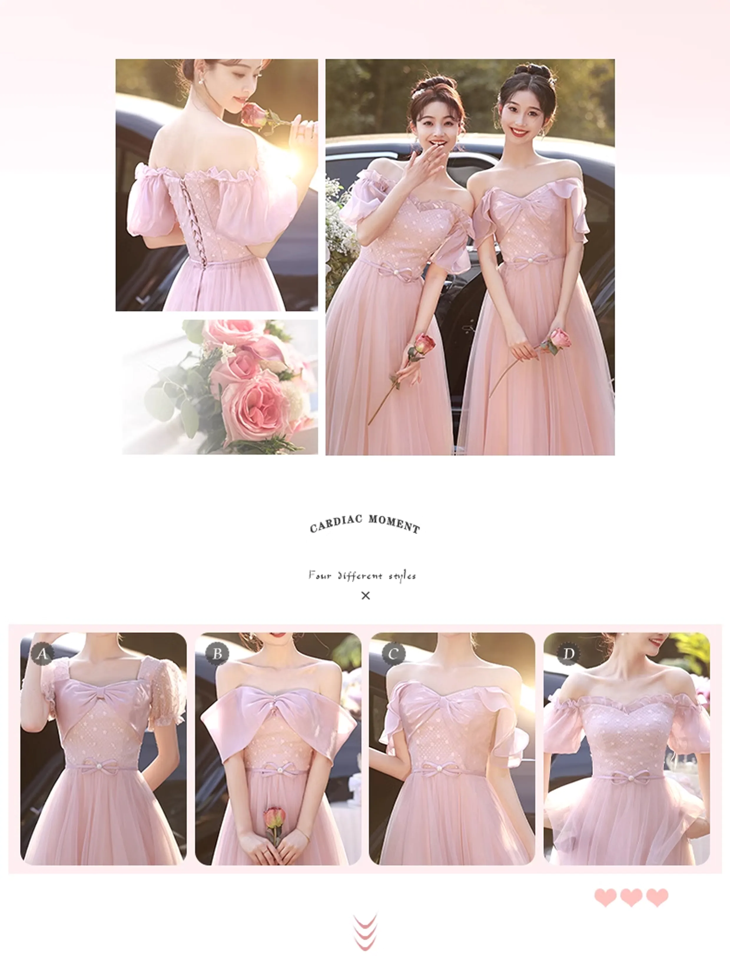 Sweet-Off-the-Shoulder-Pink-Birthday-Party-Bridesmaid-Dress-Evening-Gown13