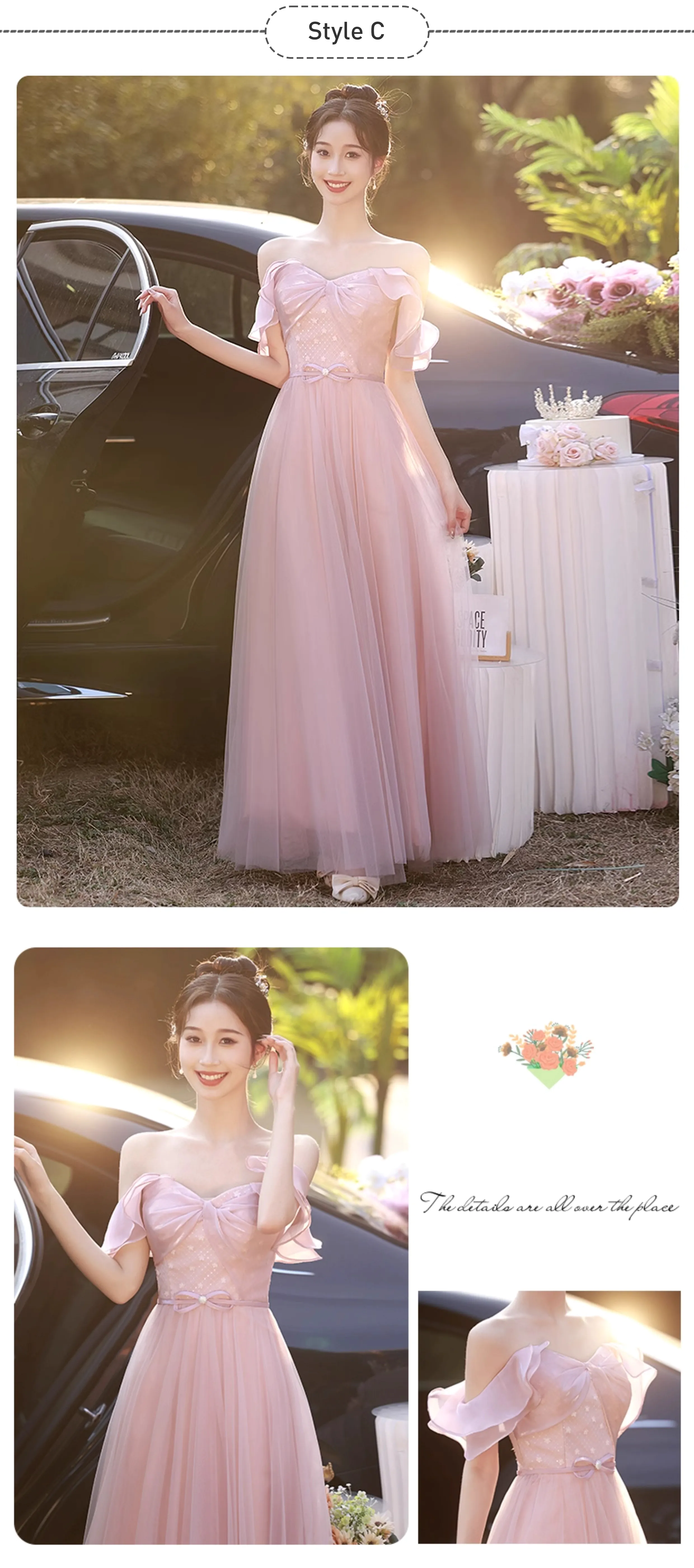 Sweet-Off-the-Shoulder-Pink-Birthday-Party-Bridesmaid-Dress-Evening-Gown22