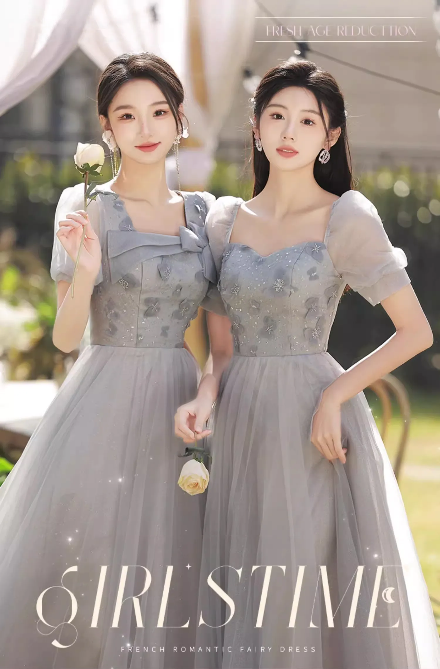 Sweet-Short-Sleeve-Grey-Bridesmaid-Maxi-Dress-Wedding-Party-Gown11