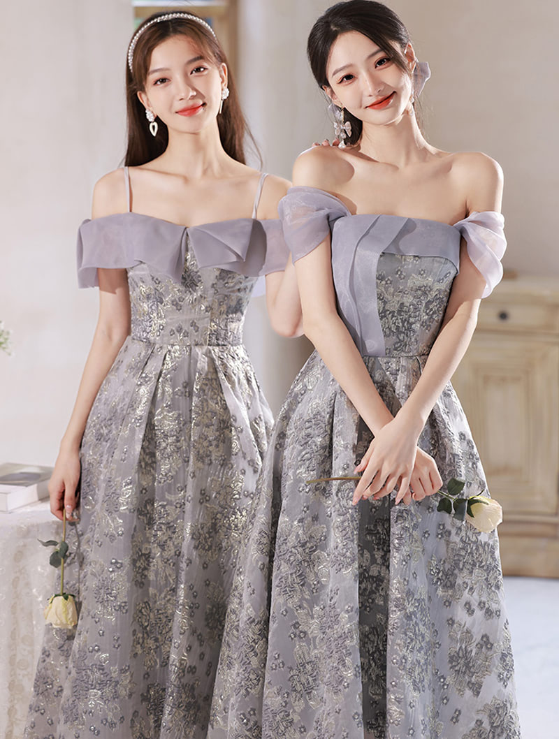 A Line Elegant Floor Length Bridesmaid Maxi Evening Dress01