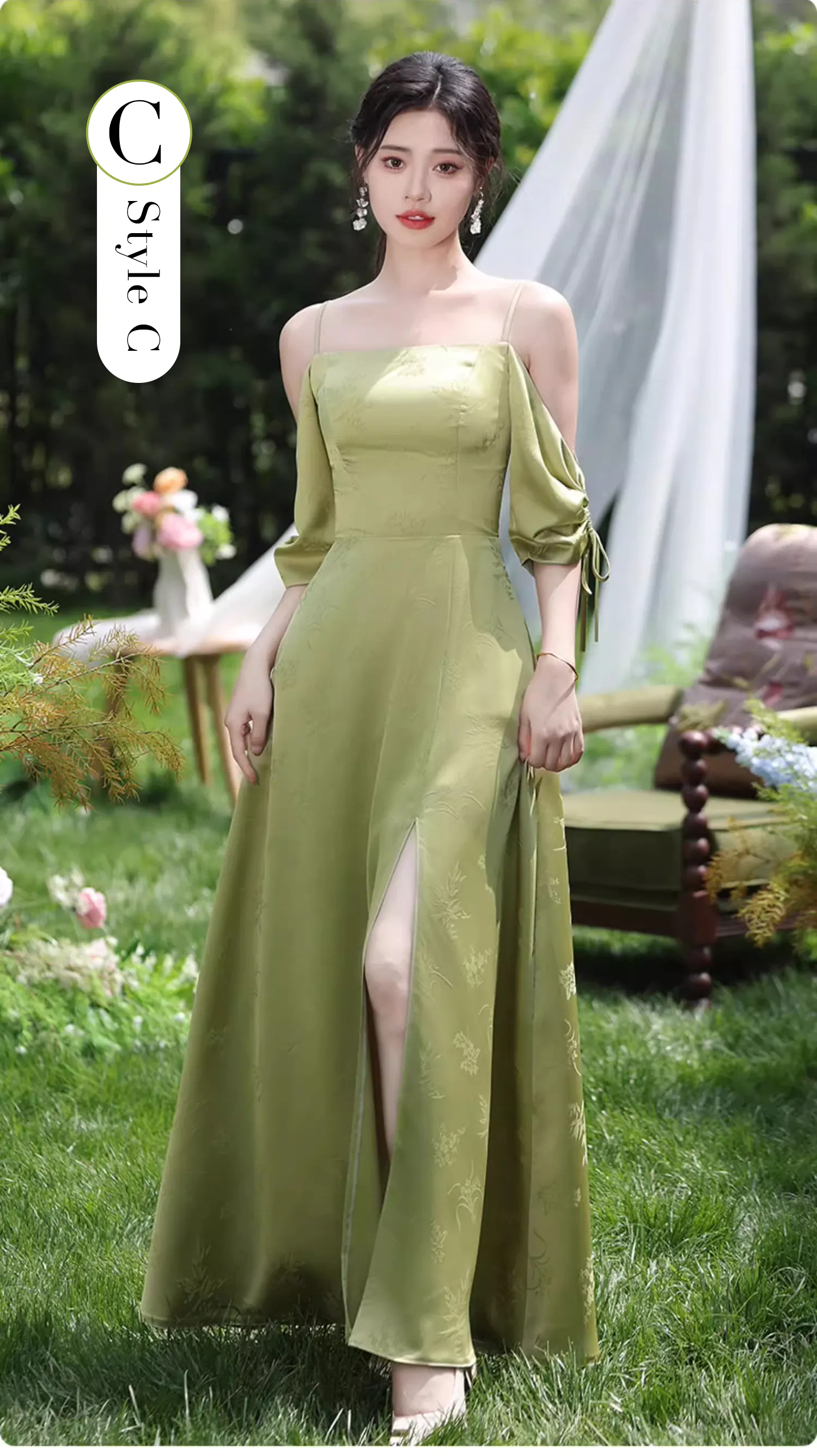 A-Line-Green-Jacquard-Boho-Wedding-Bridesmaid-Evening-Party-Dress24