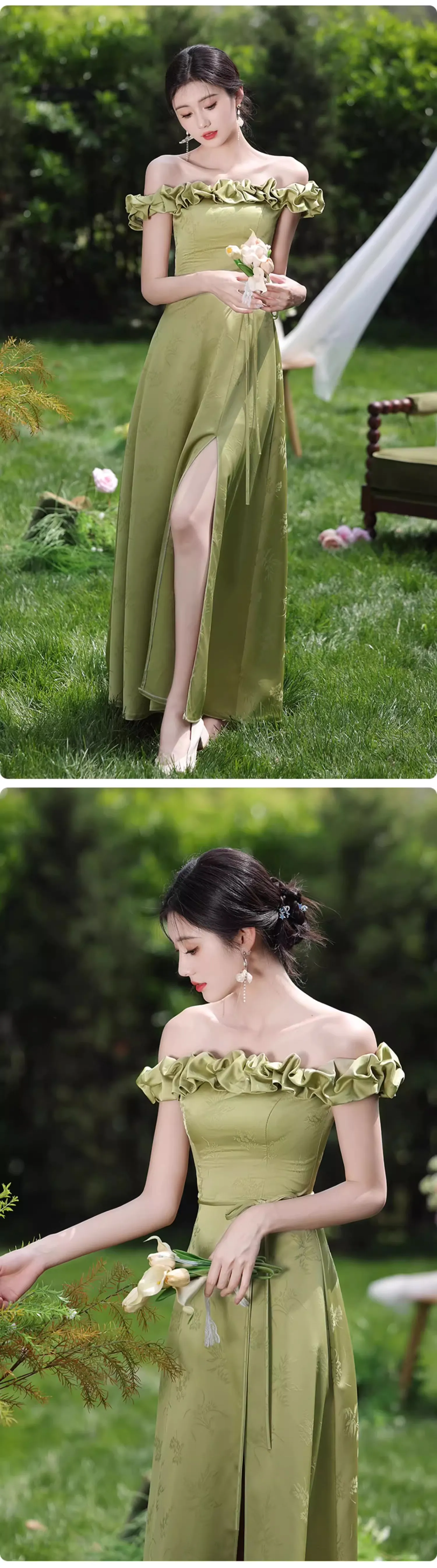 A-Line-Green-Jacquard-Boho-Wedding-Bridesmaid-Evening-Party-Dress28